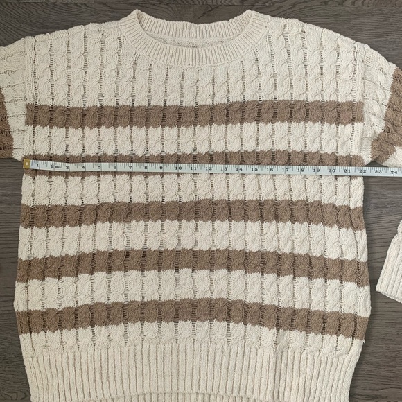 Anthropologie Pilcro Longline Stitch Sweater - Size M - Neutral - NWOT - Picture 7 of 10